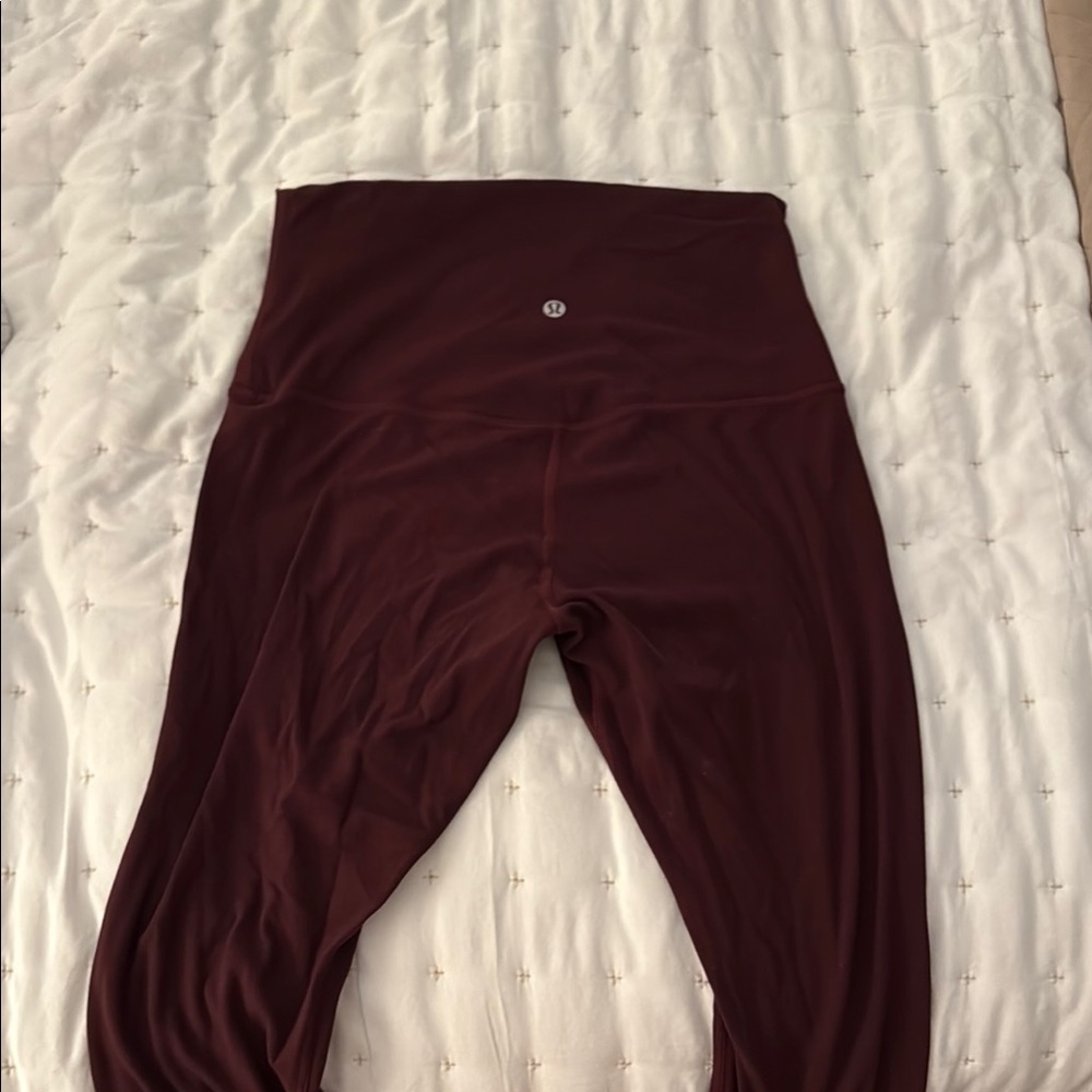 lululemon athletica Brown Leggings Soft Stretchy Design Size 8, 28" length